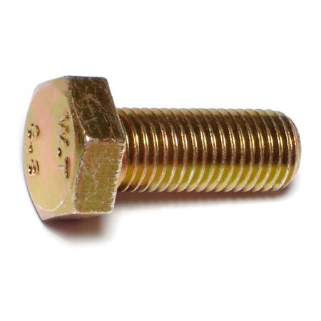 Midwest Fastener Class 8.8, M12-1.50 Hex Head Cap Screw, Zinc Plated Steel, 30 mm L, 25 PK 51371